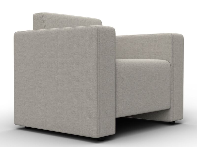 Кресло Лига-093, Рогожка, Амур 02 бежевый