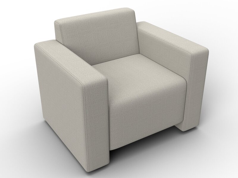 Кресло Лига-093, Рогожка, Амур 02 бежевый