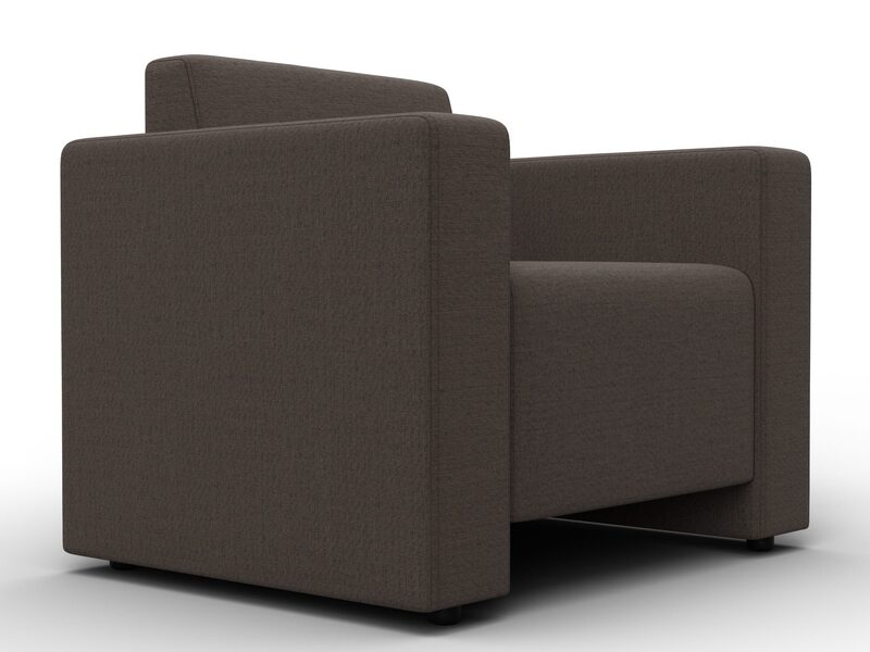 Кресло Лига-093, Рогожка, Амур 05 коричневый