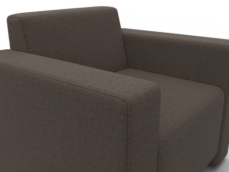 Кресло Лига-093, Рогожка, Амур 05 коричневый