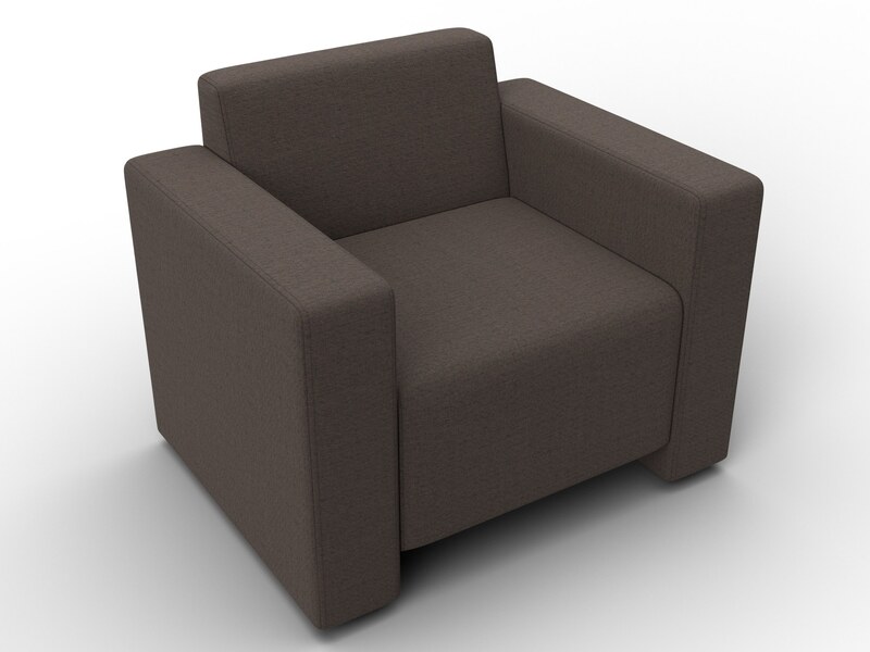 Кресло Лига-093, Рогожка, Амур 05 коричневый