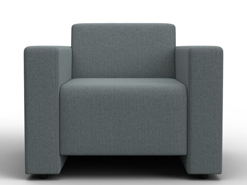 Кресло Лига-093, Рогожка, Амур 07 серый