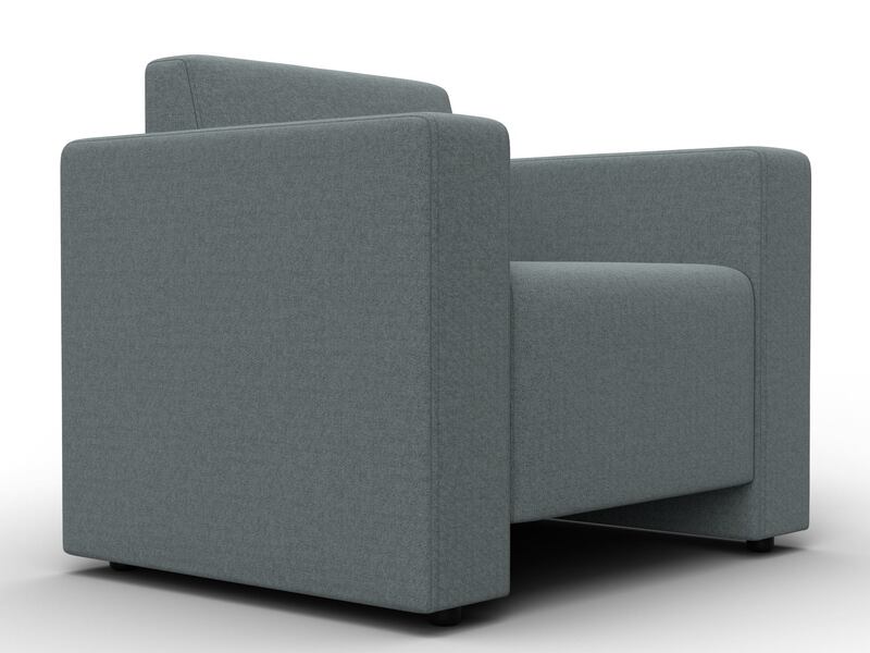 Кресло Лига-093, Рогожка, Амур 07 серый