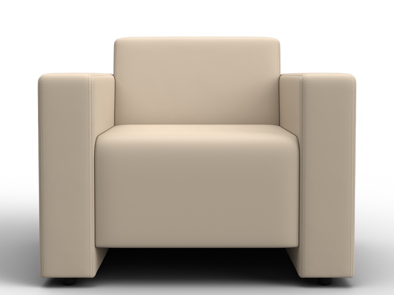 Кресло Лига-093, Экокожа, Бежевый