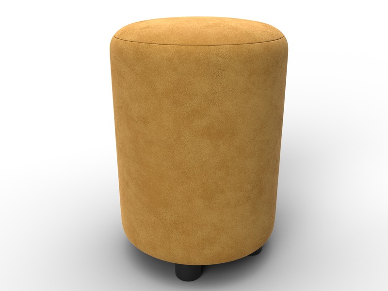 Пуф 001, Велюр, BRUT 10 желтый