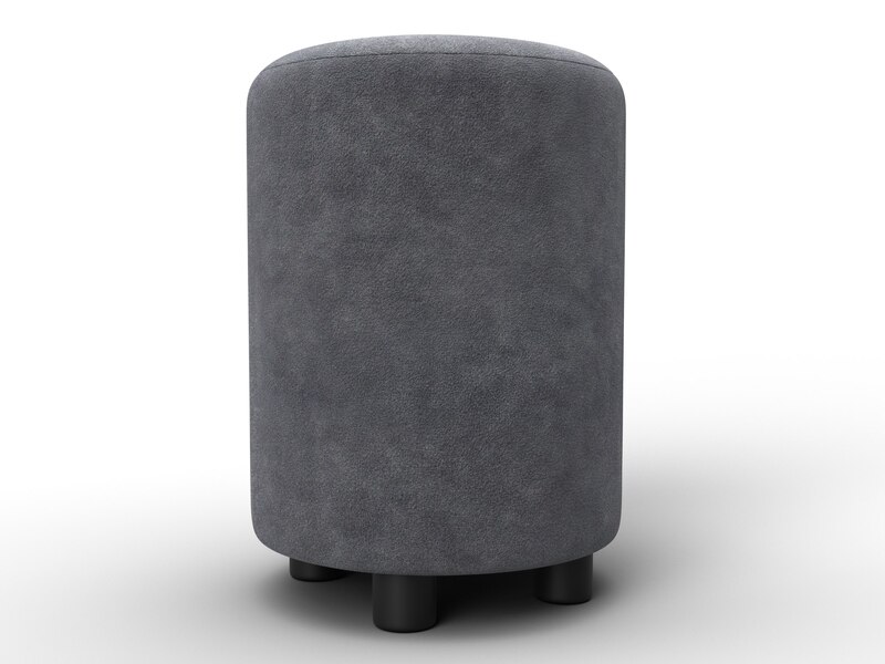 Пуф 001, Велюр, BRUT 16 темно-серый