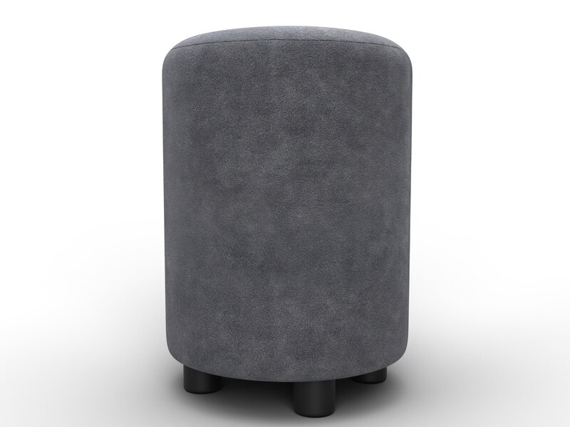 Пуф 001, Велюр, BRUT 16 темно-серый