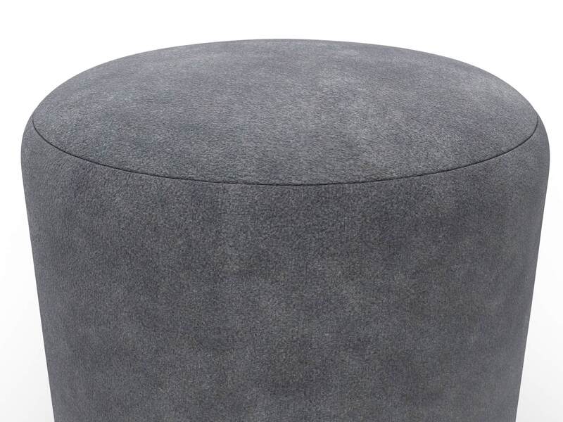Пуф 001, Велюр, BRUT 16 темно-серый