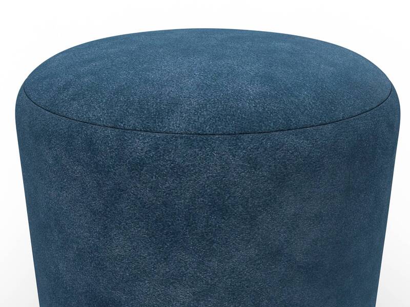 Пуф 001, Велюр, BRUT 11 синий