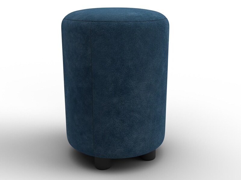 Пуф 001, Велюр, BRUT 11 синий