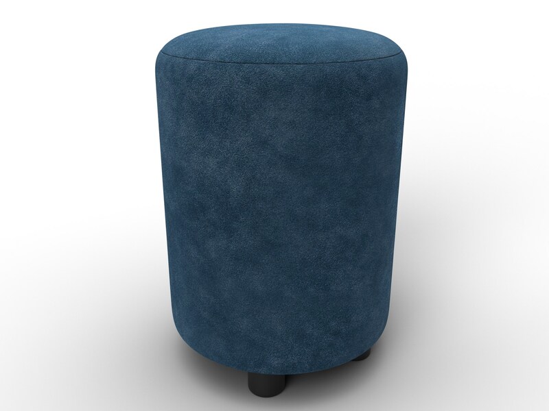 Пуф 001, Велюр, BRUT 11 синий