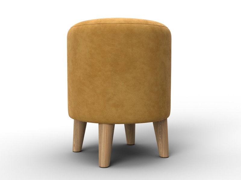 Пуф 002, Велюр, BRUT 10 желтый