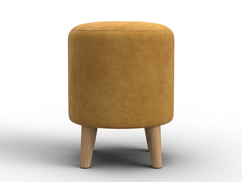 Пуф 002, Велюр, BRUT 10 желтый