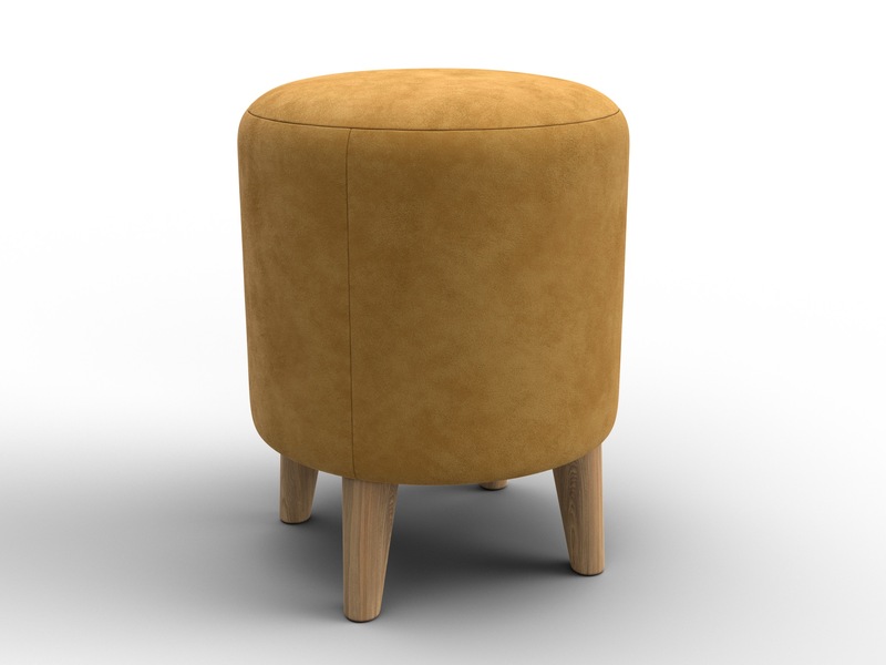 Пуф 002, Велюр, BRUT 10 желтый