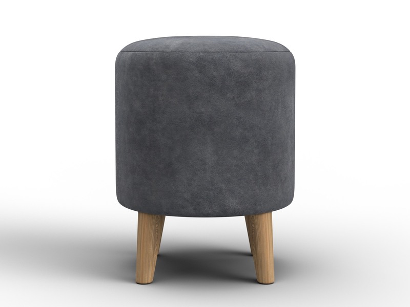 Пуф 002, Велюр, BRUT 16 темно-серый