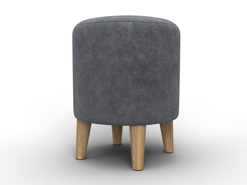 Пуф 002, Велюр, BRUT 16 темно-серый