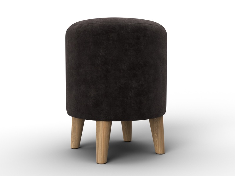 Пуф 002, Велюр, BRUT 17 коричневый