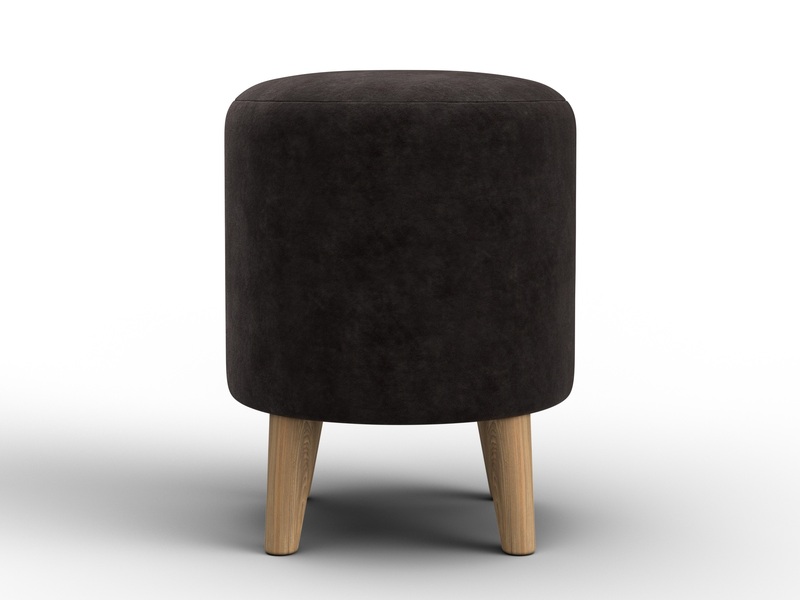 Пуф 002, Велюр, BRUT 17 коричневый