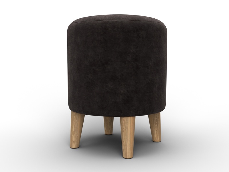 Пуф 002, Велюр, BRUT 17 коричневый