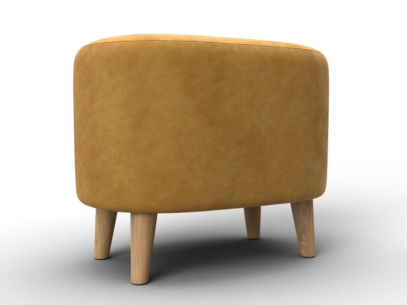 Пуф 003, Велюр, BRUT 10 желтый