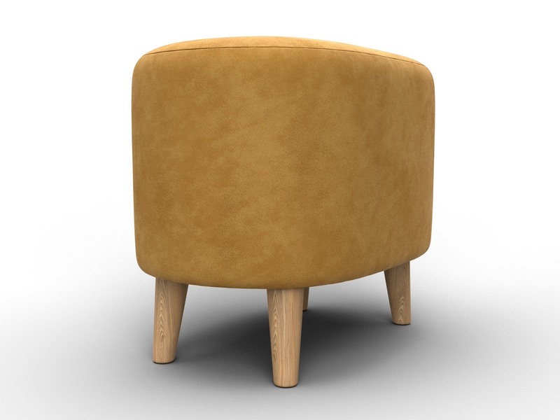 Пуф 003, Велюр, BRUT 10 желтый