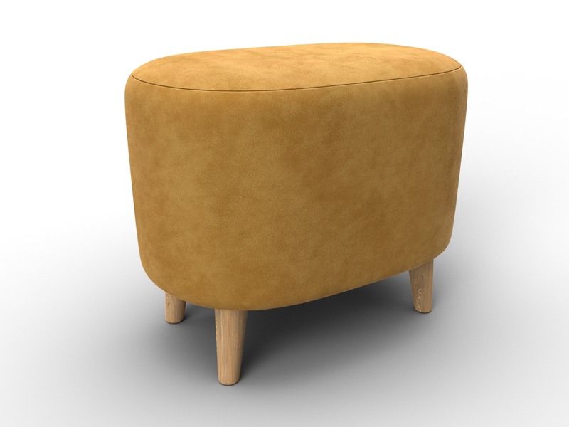 Пуф 003, Велюр, BRUT 10 желтый