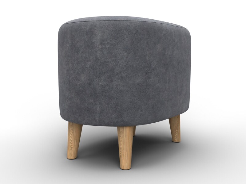 Пуф 003, Велюр, BRUT 16 темно-серый