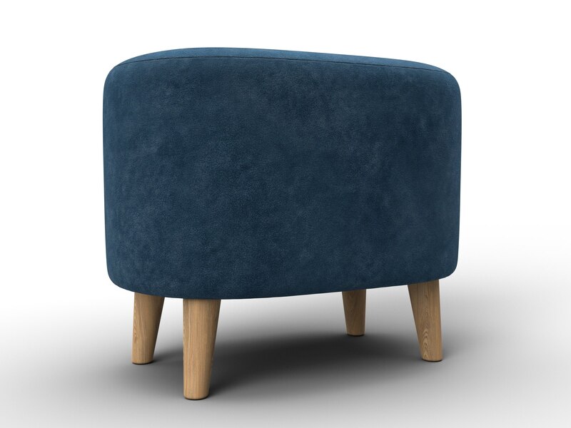 Пуф 003, Велюр, BRUT 11 синий