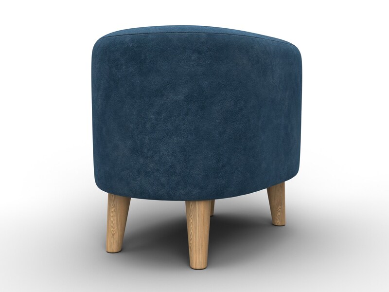 Пуф 003, Велюр, BRUT 11 синий