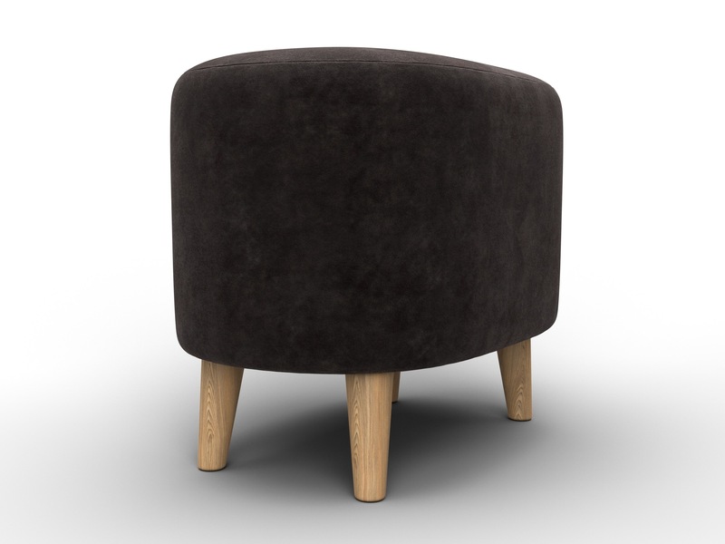 Пуф 003, Велюр, BRUT 17 коричневый