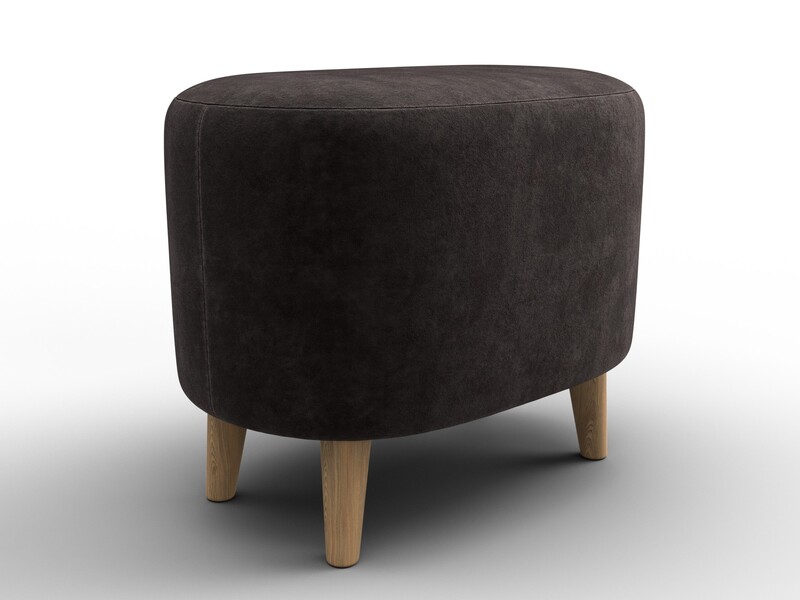 Пуф 003, Велюр, BRUT 17 коричневый