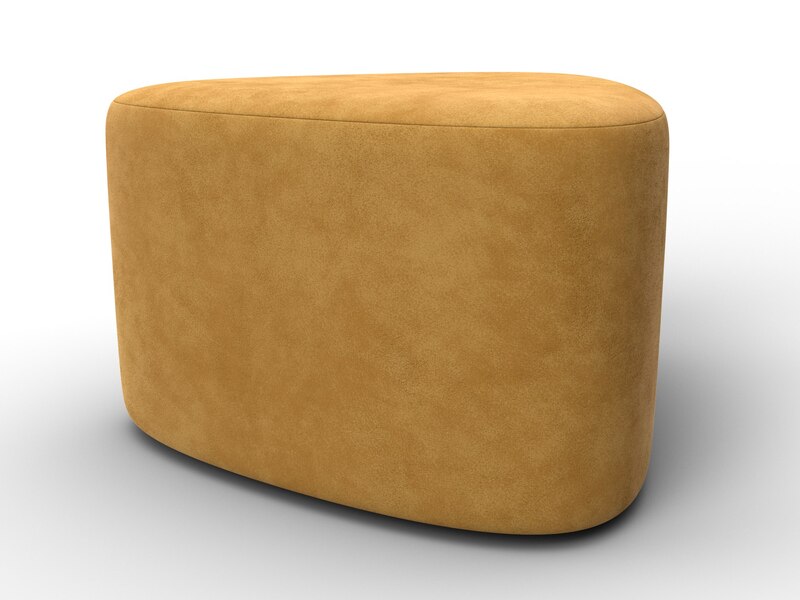 Пуф 004, Велюр, BRUT 10 желтый