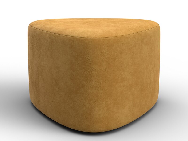 Пуф 004, Велюр, BRUT 10 желтый