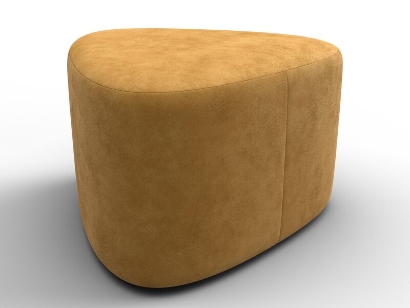Пуф 004, Велюр, BRUT 10 желтый