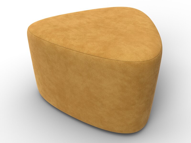 Пуф 004, Велюр, BRUT 10 желтый