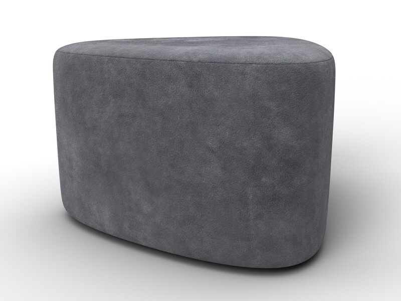 Пуф 004, Велюр, BRUT 16 темно-серый