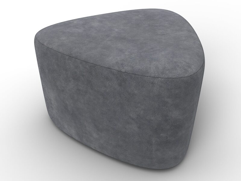 Пуф 004, Велюр, BRUT 16 темно-серый