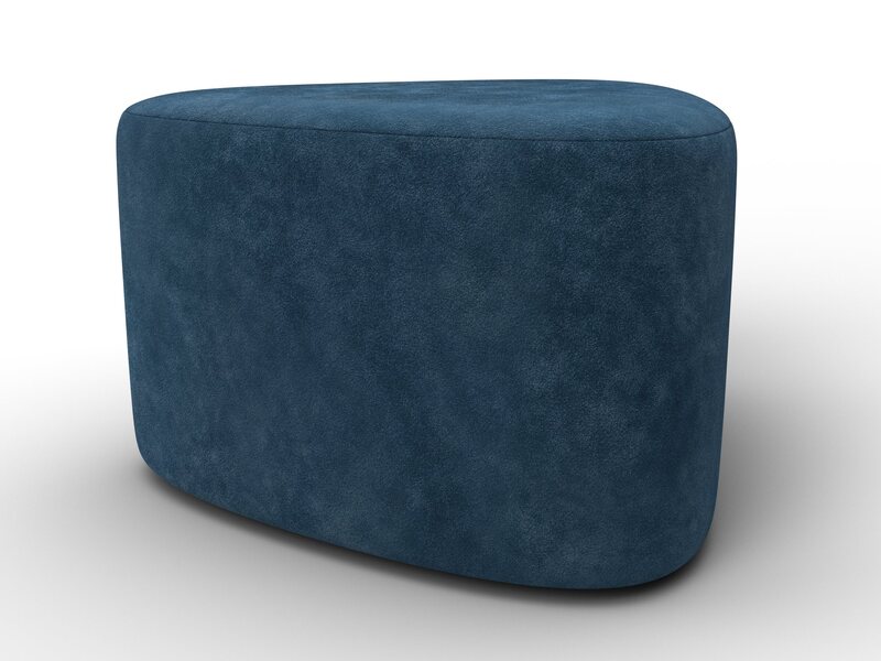 Пуф 004, Велюр, BRUT 11 синий