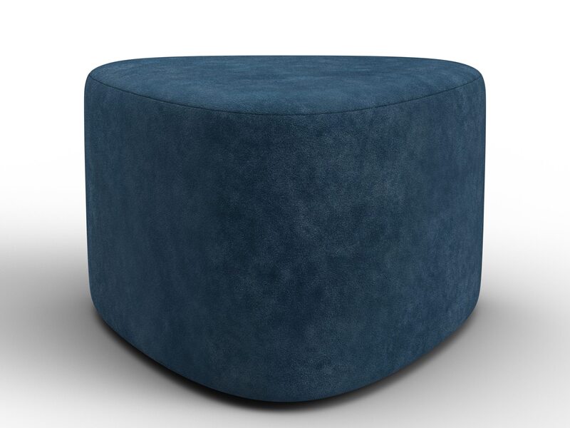 Пуф 004, Велюр, BRUT 11 синий