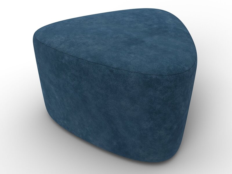 Пуф 004, Велюр, BRUT 11 синий