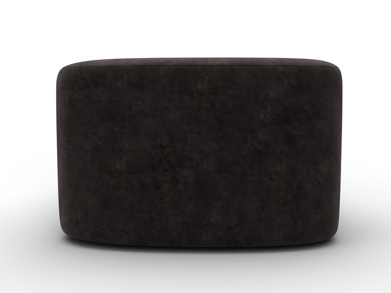 Пуф 004, Велюр, BRUT 17 коричневый