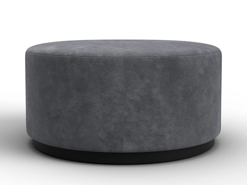 Пуф 005, Велюр, BRUT 16 темно-серый
