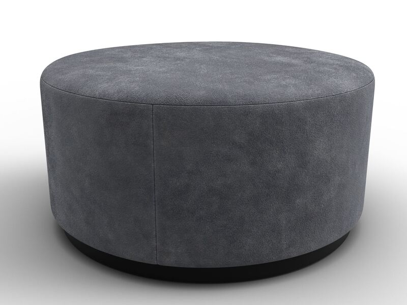 Пуф 005, Велюр, BRUT 16 темно-серый