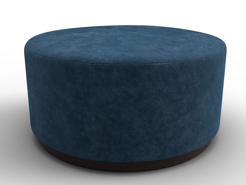 Пуф 005, Велюр, BRUT 11 синий
