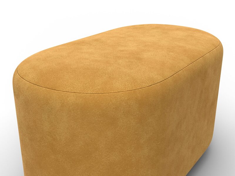 Пуф 007, Велюр;Экокожа, BRUT 10 желтый