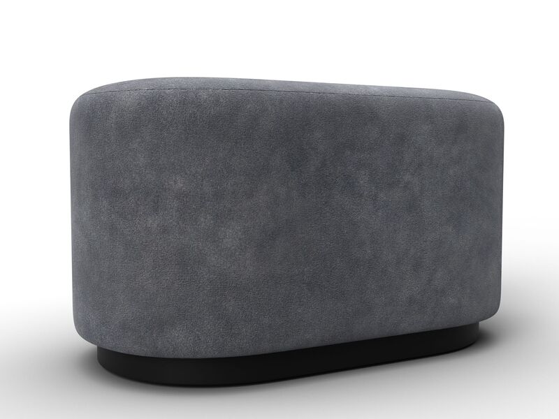 Пуф 007, Велюр;Экокожа, BRUT 16 темно-серый