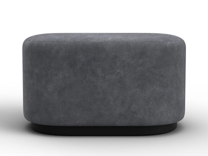 Пуф 007, Велюр;Экокожа, BRUT 16 темно-серый