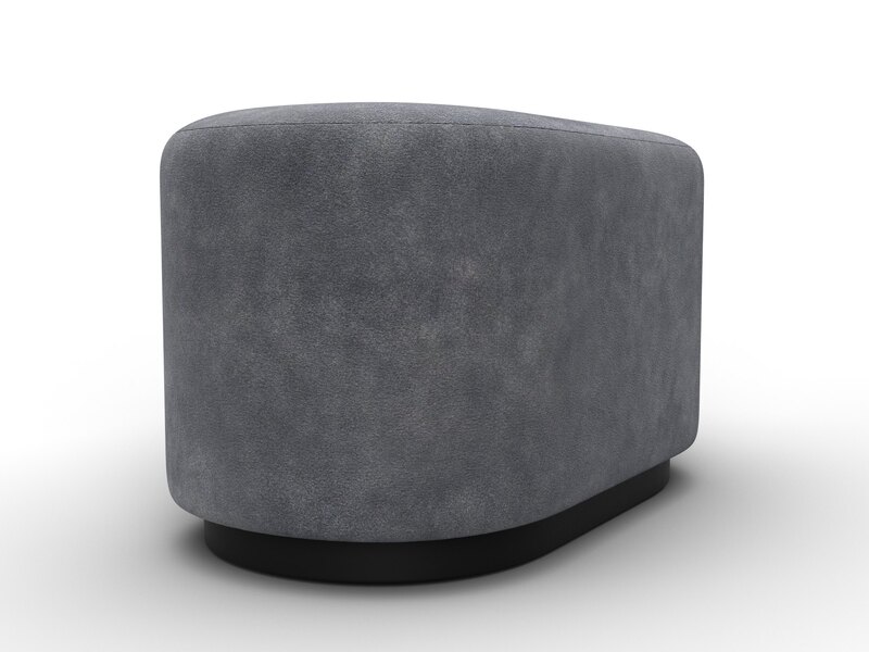 Пуф 007, Велюр;Экокожа, BRUT 16 темно-серый