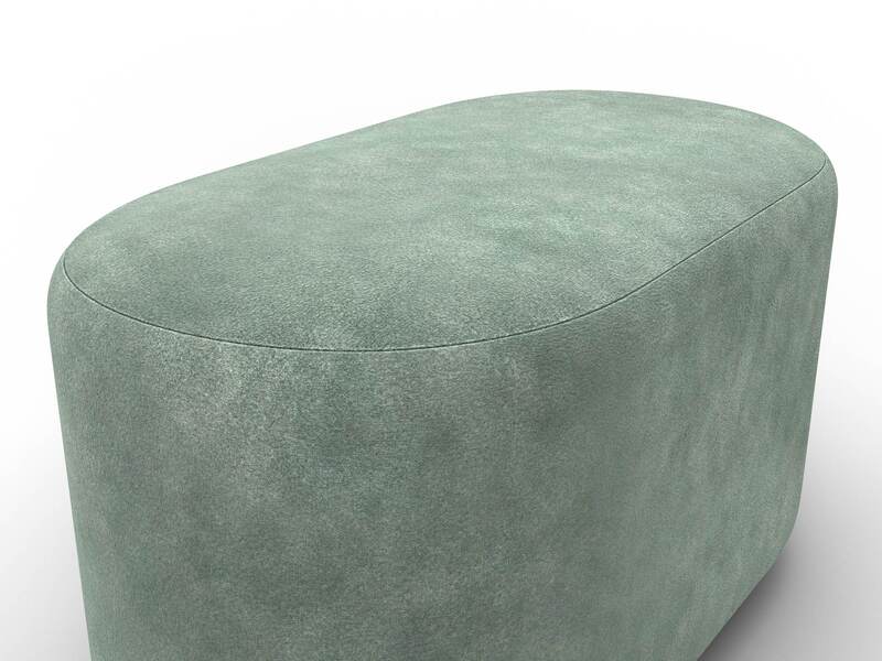 Пуф 007, Велюр;Экокожа, BRUT 08 зеленый