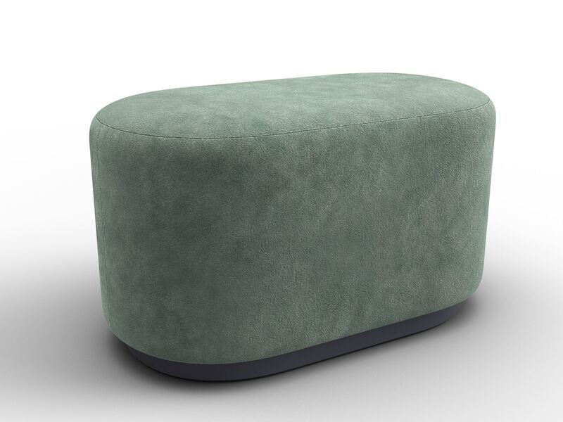 Пуф 007, Велюр;Экокожа, BRUT 08 зеленый